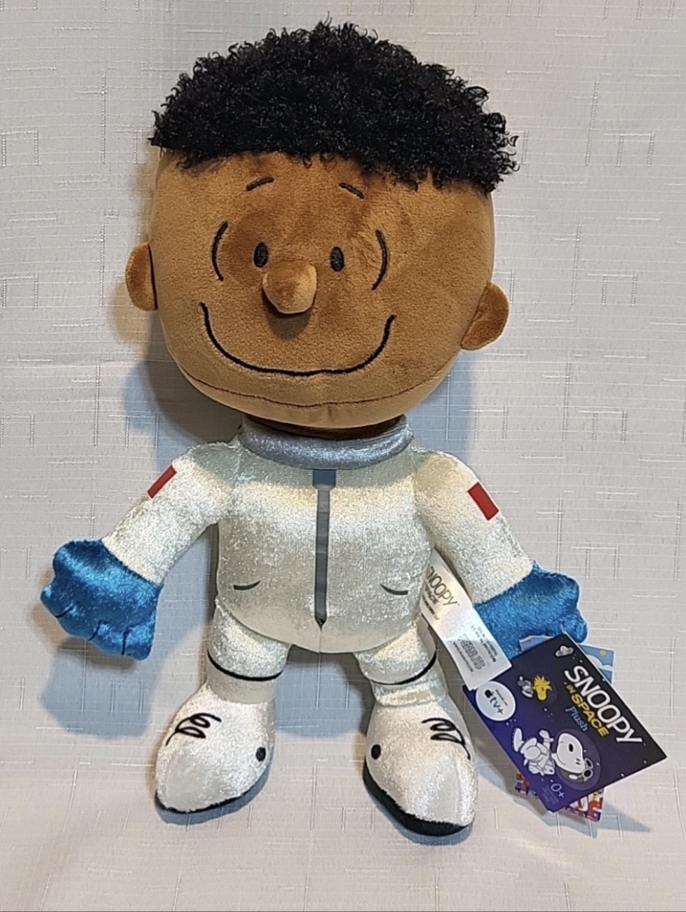 Snoopy In Space Character. Franklin Plush Doll - White & Blue Astronaut Suit